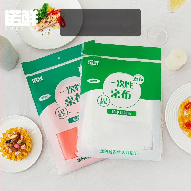 Τραπεζομάντιλο μίας χρήσης από PE πλαστικό, παχυσμένο, ποιότητας τροφίμων, τετράγωνο, για catering και δεξιώσεις