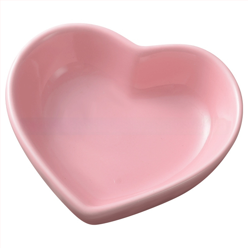 Vas ceramic în formă de inimă pentru condimente – veselă de bucătărie versatilă, potrivită pentru cuptorul cu microunde