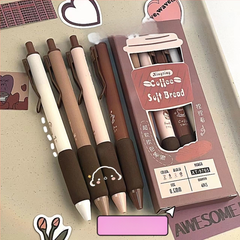 Гел писалка с европейски стил, в кутия, подвижна, с мек захват, черно мастило, волфрамов връх