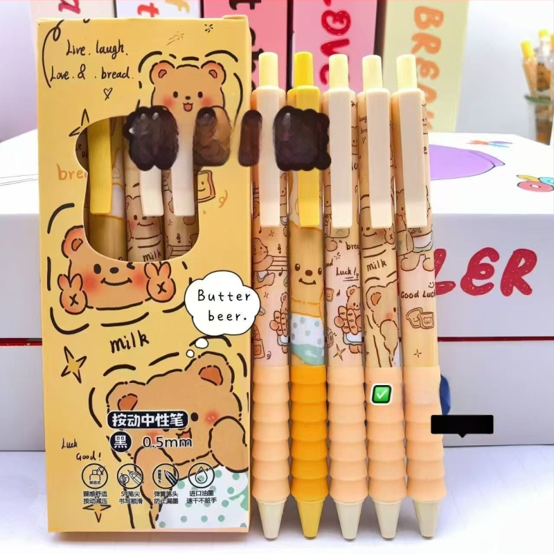 Гел писалка с европейски стил, в кутия, подвижна, с мек захват, черно мастило, волфрамов връх