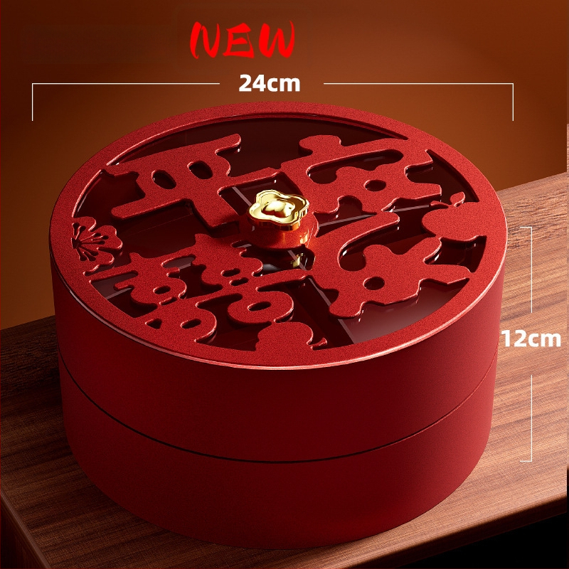 Beishan műanyag gyümölcstál fedővel, dió és aszalt gyümölcsök tárolására, 2024 megjelenés