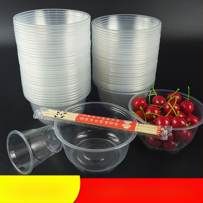 Egyszer használatos műanyag étkészlet poharakkal és kerek tálakkal, otthoni és üzleti felhasználásra; vastagabb műanyag esküvői poharak; logó nyomtatás lehetséges