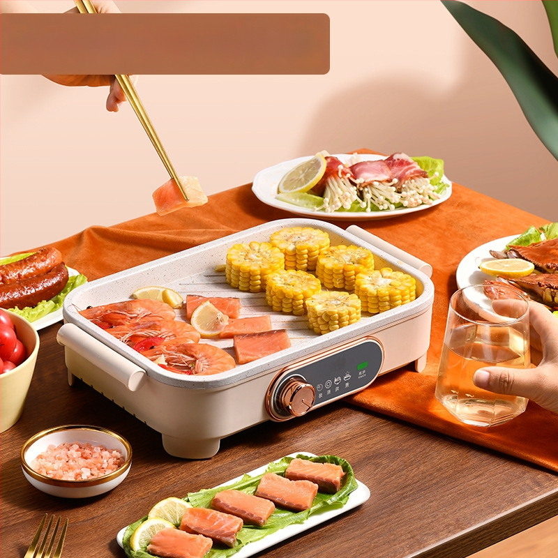 3-в-1 машина за закуска: електрически тиган за омлет и колбаси, 220 V, отопление с нагревателна тръба, за 2–3 порции