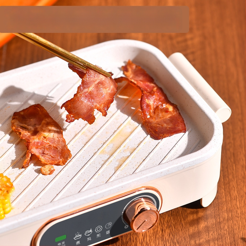 3-в-1 машина за закуска: електрически тиган за омлет и колбаси, 220 V, отопление с нагревателна тръба, за 2–3 порции