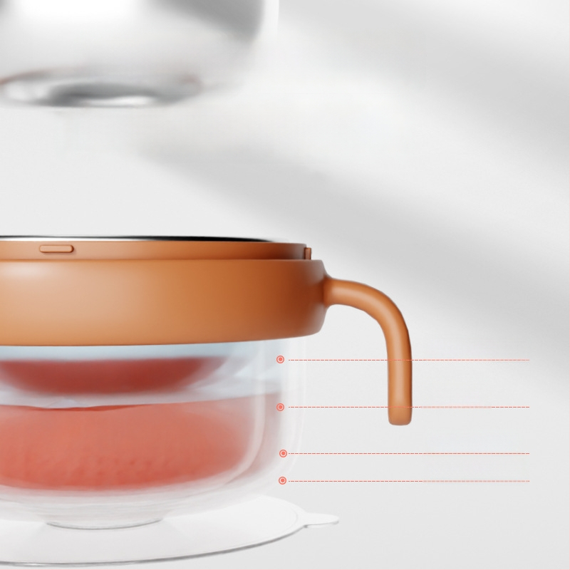 Dječja zdjela od 316 Nerđajućeg čelika, izolirana vodom, s usisnom protiv pada PPSU