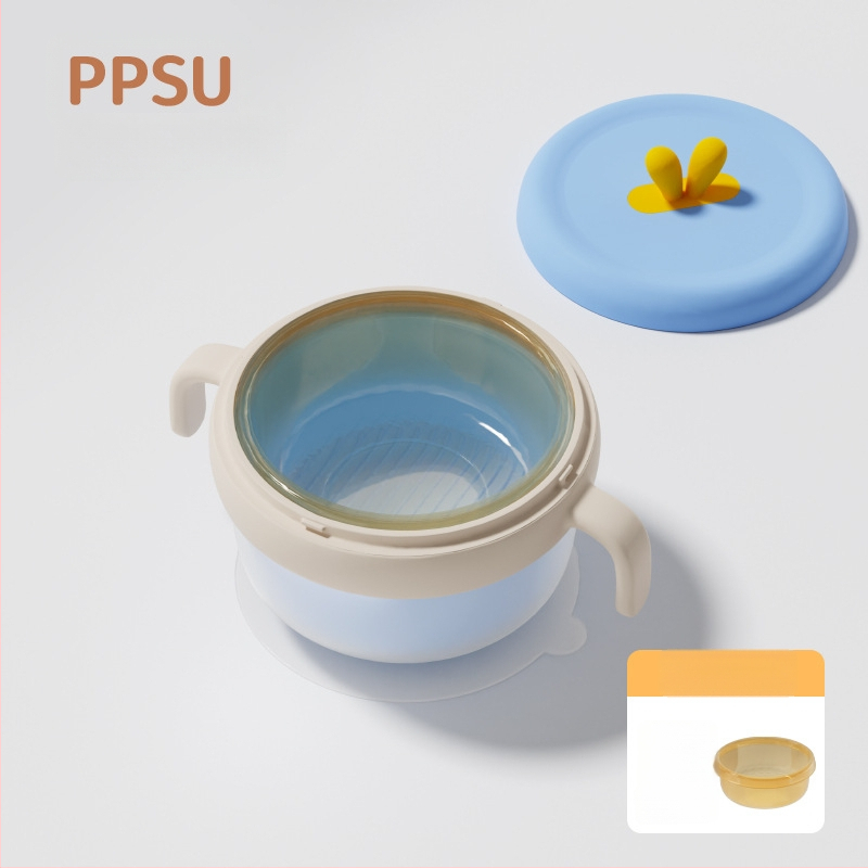 Dječja zdjela od 316 Nerđajućeg čelika, izolirana vodom, s usisnom protiv pada PPSU