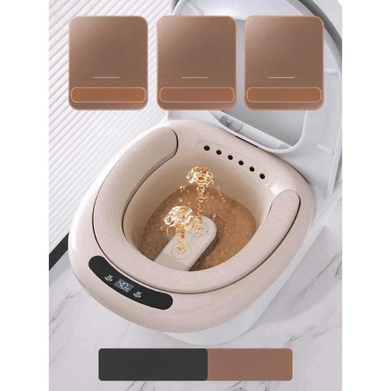 Elektromos ülőfürdő aranyérre, összecsukható kialakítás, állandó hőmérséklet, műanyag test, felnőttek számára