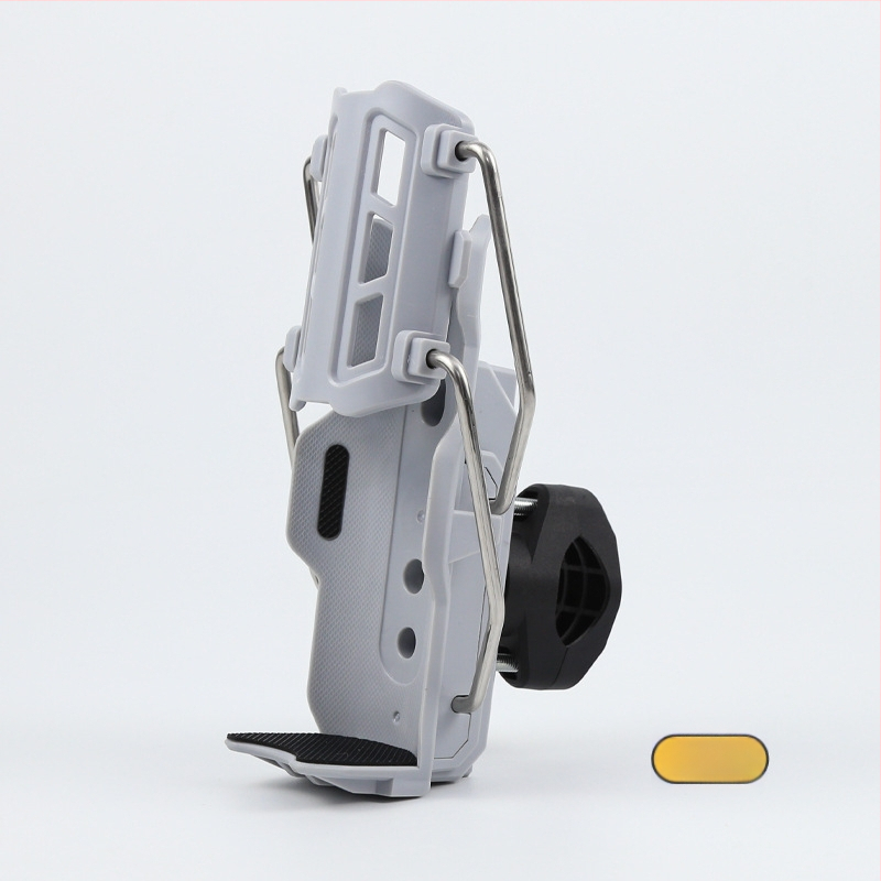 Държач за бутилка вода за електрически мотоциклет, пластмаса + сплав, адаптивен безпробивен монтаж, въртящ се, защитна рейка