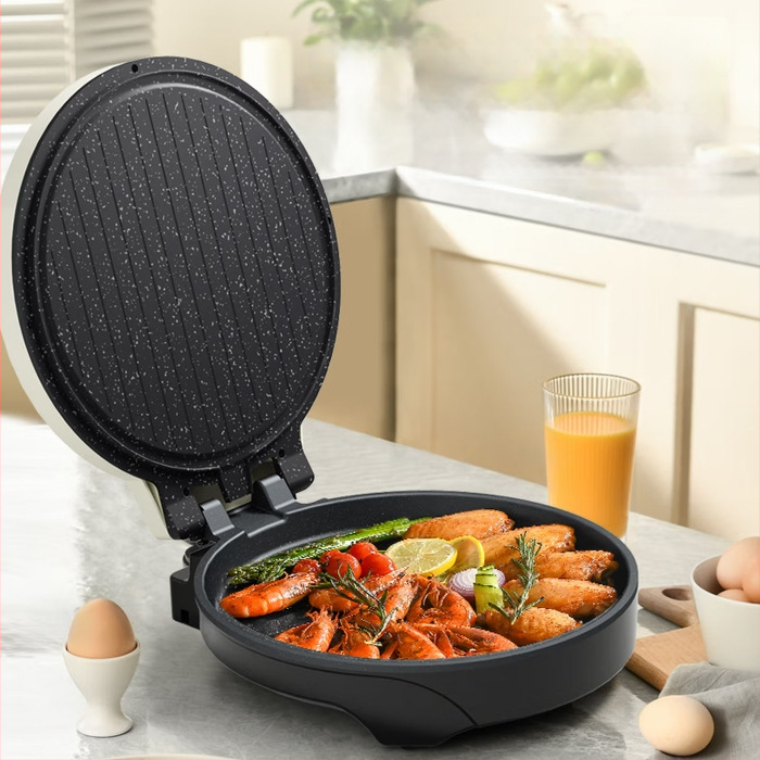 Pioneer JNG-8528 elektromos palacsinta készítő kétoldali fűtéssel, többfunkciós, 1200W, 220V, súly 2,4 kg