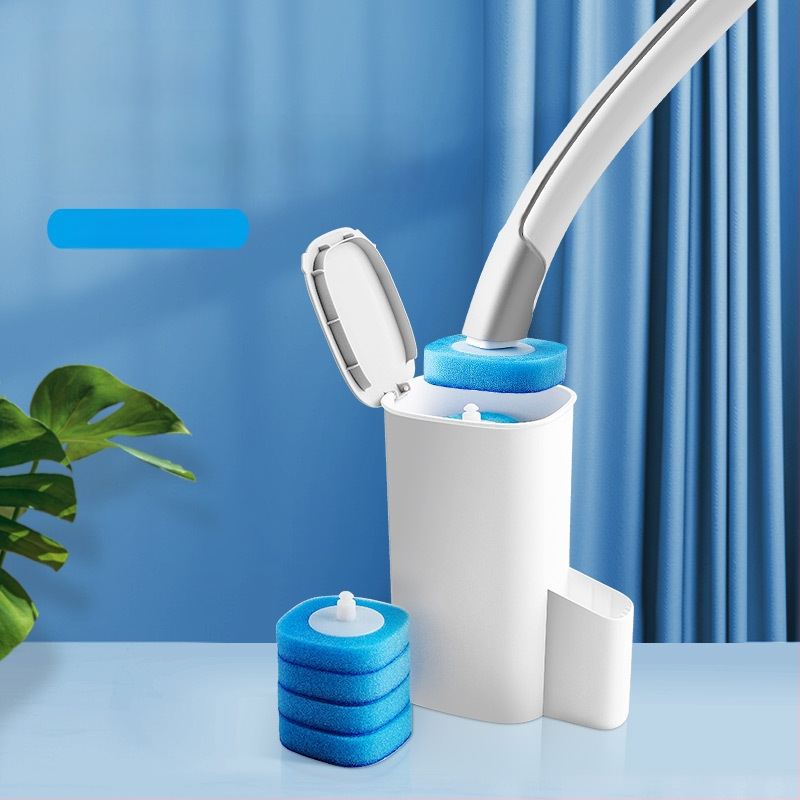 Egyszer használatos WC-kefé cserefej készlet – műanyag, modern minimalista stílus, Le Le Jia márka, magáncímkére kész