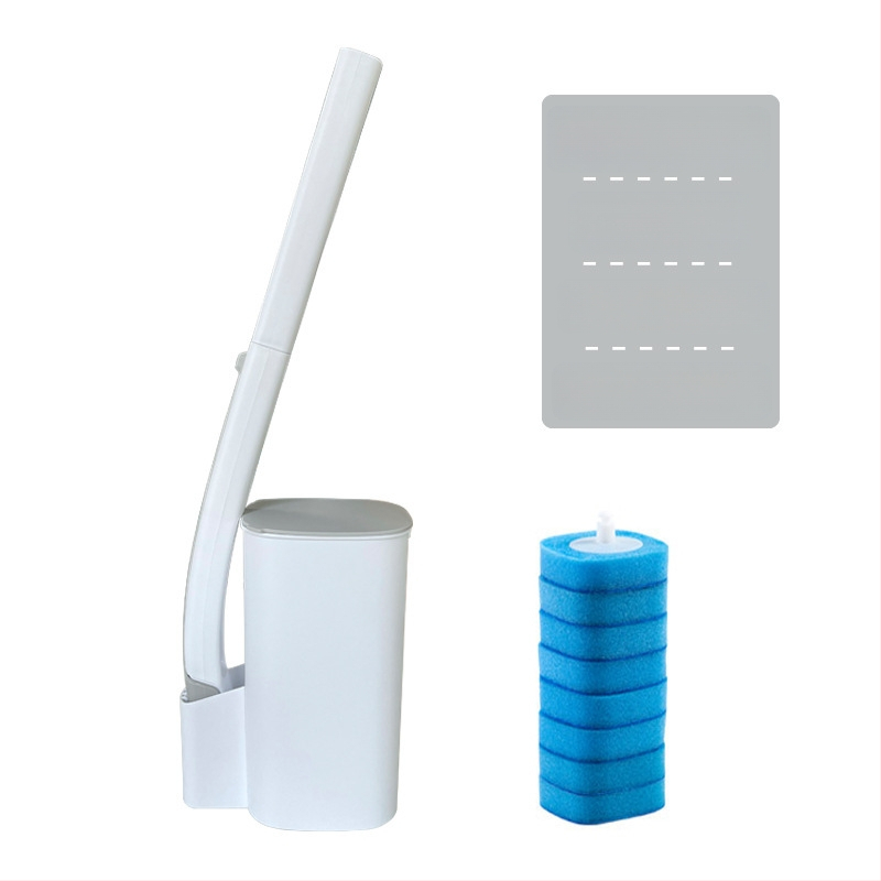 Egyszer használatos WC-kefé cserefej készlet – műanyag, modern minimalista stílus, Le Le Jia márka, magáncímkére kész