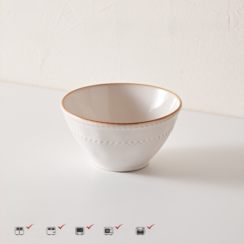 Stanley 5-dijelni porculanski set posuđa za stolovanje, nordijski stil, s podglazurnim završnim premazom