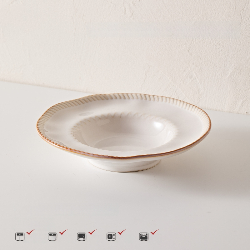 Stanley 5-dijelni porculanski set posuđa za stolovanje, nordijski stil, s podglazurnim završnim premazom