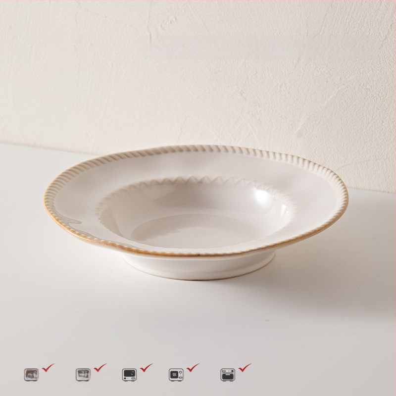 Stanley 5-dijelni porculanski set posuđa za stolovanje, nordijski stil, s podglazurnim završnim premazom