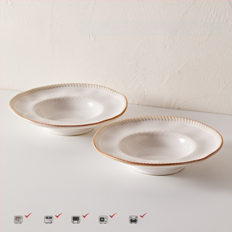 Stanley 5-dijelni porculanski set posuđa za stolovanje, nordijski stil, s podglazurnim završnim premazom