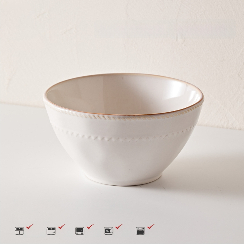 Stanley 5-dijelni porculanski set posuđa za stolovanje, nordijski stil, s podglazurnim završnim premazom