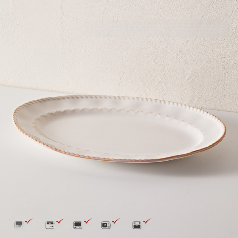 Stanley 5-dijelni porculanski set posuđa za stolovanje, nordijski stil, s podglazurnim završnim premazom