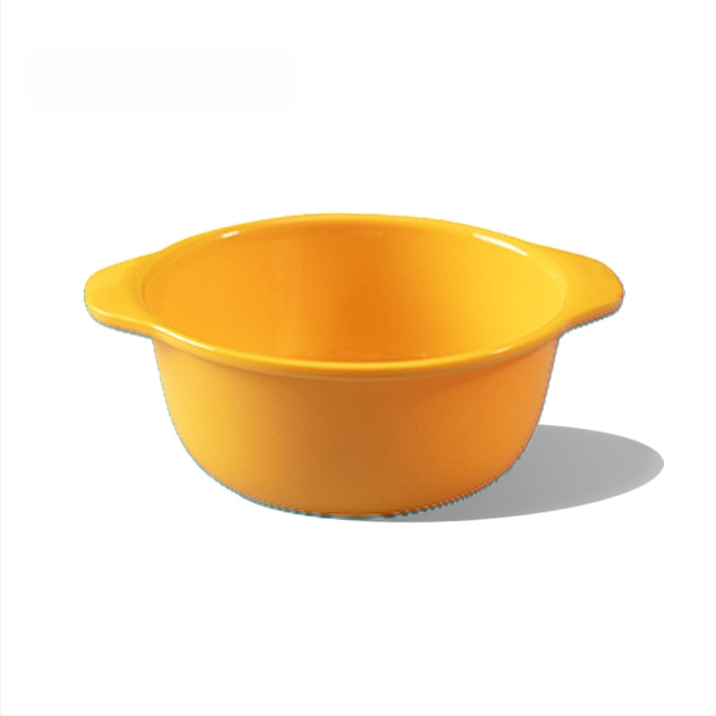 Apricot Rhyme rajzfilm-stílusú műanyag gyerek étkészlet, négy darabos készlet: tányér, tál, kanál és villa