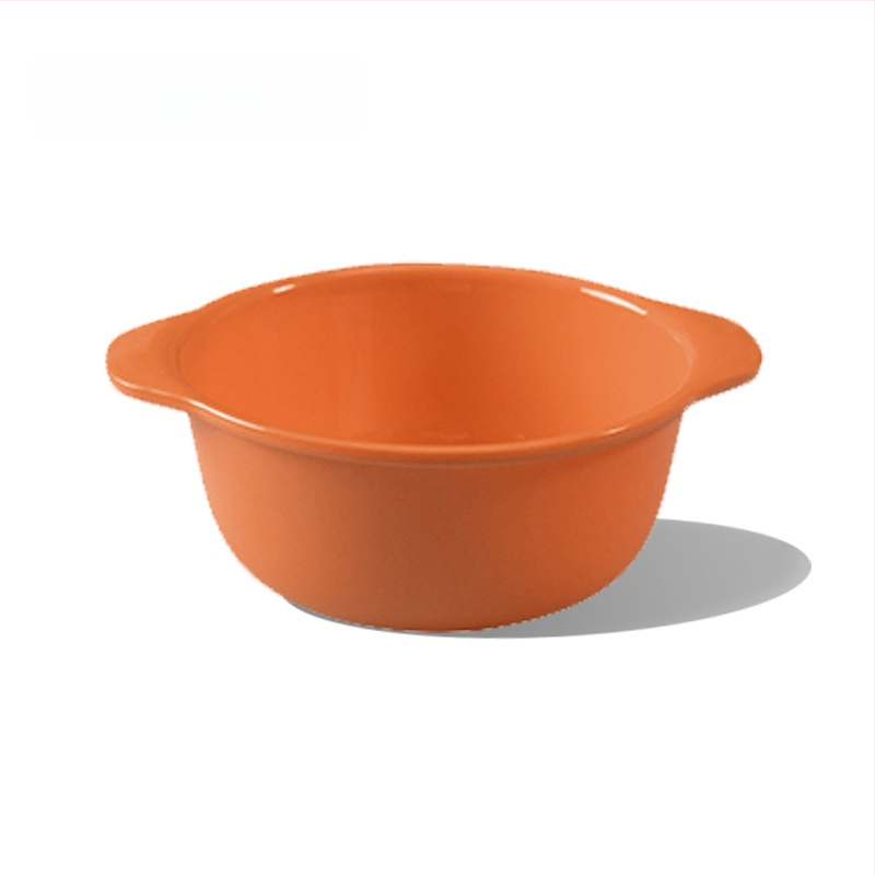 Apricot Rhyme rajzfilm-stílusú műanyag gyerek étkészlet, négy darabos készlet: tányér, tál, kanál és villa