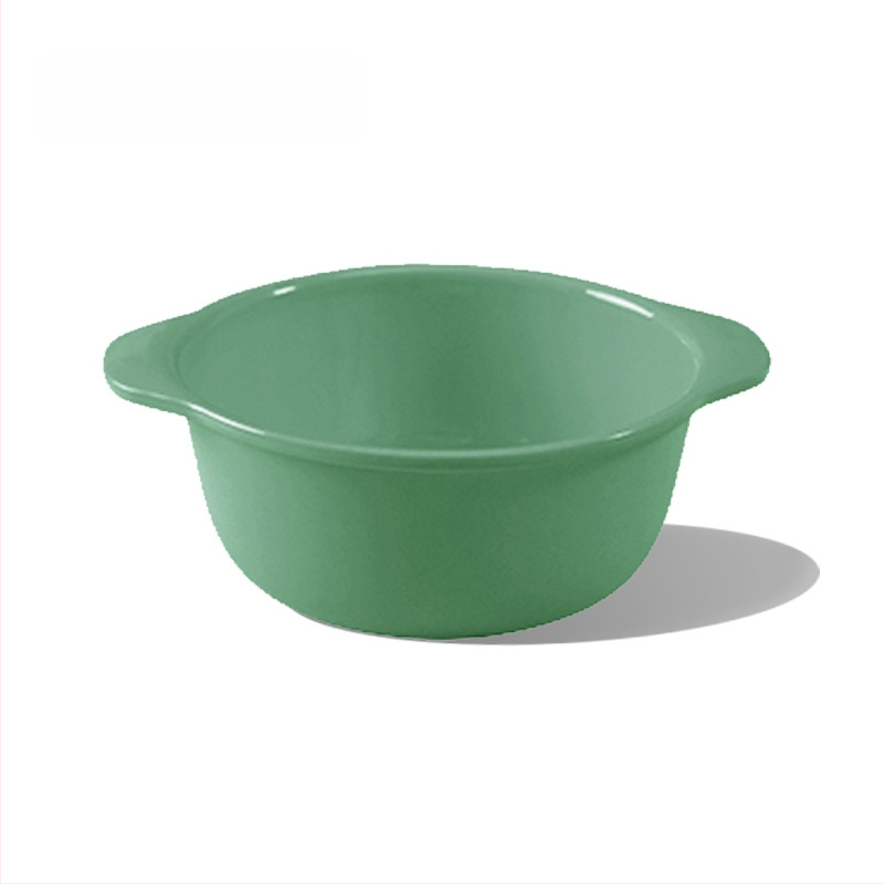 Apricot Rhyme rajzfilm-stílusú műanyag gyerek étkészlet, négy darabos készlet: tányér, tál, kanál és villa