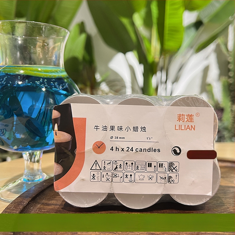 Αρωματικό κερί χωρίς καπνό, κυλινδρικού σχήματος, με ημι-χειροκίνητη και ημι-μηχανική παραγωγή, με εκτυπωμένο λογότυπο