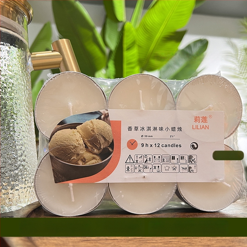 Αρωματικό κερί χωρίς καπνό, κυλινδρικού σχήματος, με ημι-χειροκίνητη και ημι-μηχανική παραγωγή, με εκτυπωμένο λογότυπο