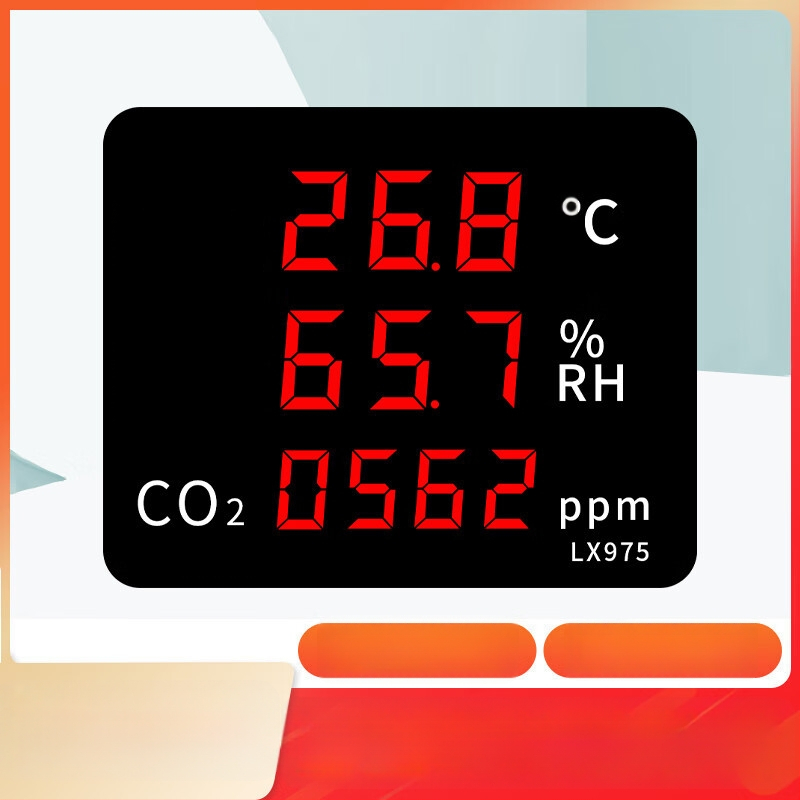 Монитор за качество на вътрешния въздух с температура, влажност, CO2, формалдехид и PM2.5
