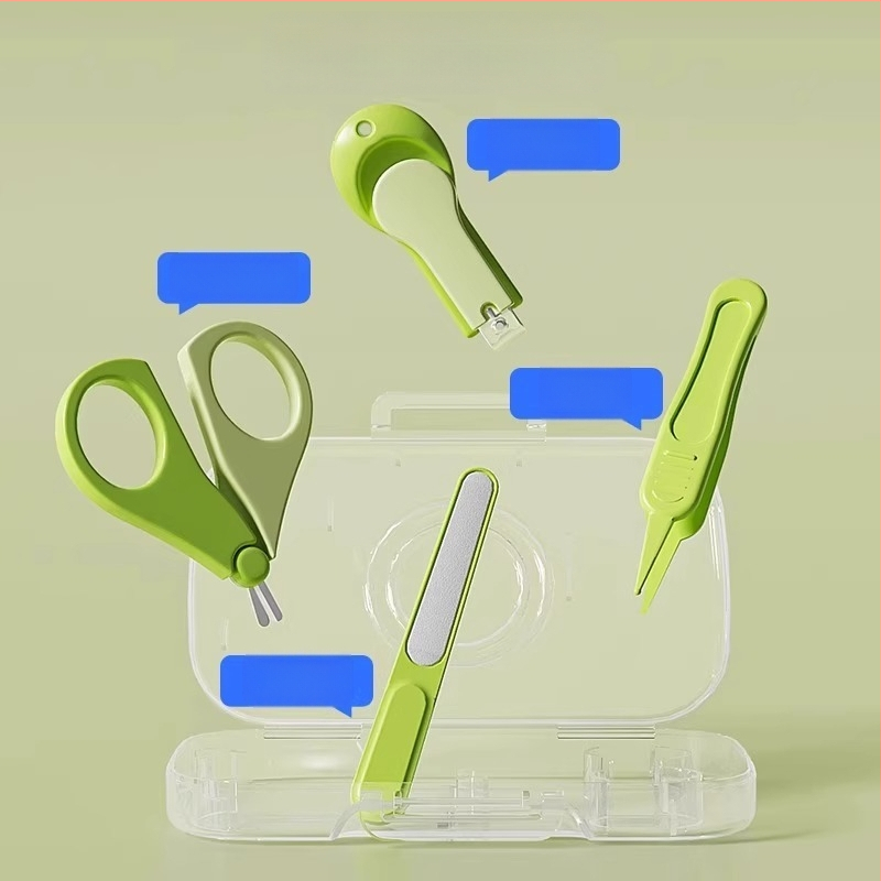 Σετ ψαλιδιών νυχιών μωρών – ανοξείδωτο ατσάλι, κεκλιμένο άνοιγμα, λαβίδα για τον αυλακωτό νύχι, ασφαλές για παιδιά, μάρκα Friendly