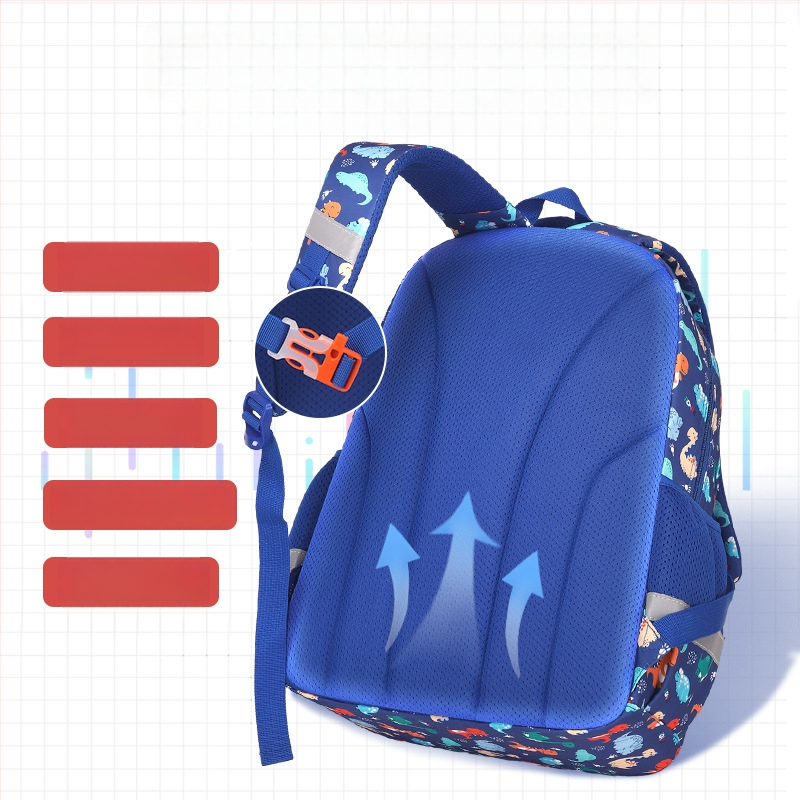 Ghiozdan Oxford pentru elevi de școală primară, respirabil, impermeabil, rezistent la uzură, cu protecție a coloanei vertebrale