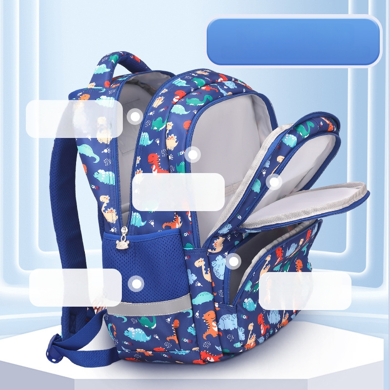 Ghiozdan Oxford pentru elevi de școală primară, respirabil, impermeabil, rezistent la uzură, cu protecție a coloanei vertebrale