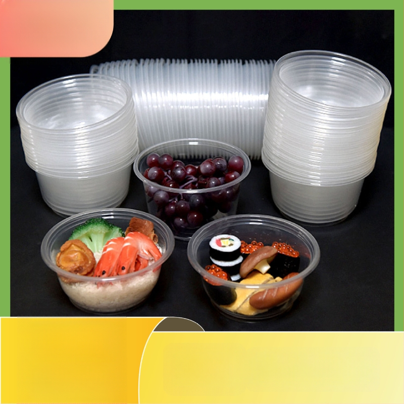 Μίας χρήσης πλαστικό μπολ με καπάκι για συσκευασία takeout – στρογγυλό, διαφανές, χωρητικότητα 360-1000 ml, πάχος 0.1-0.3 mm