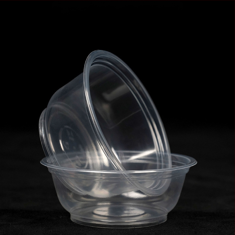 Μίας χρήσης πλαστικό μπολ με καπάκι για συσκευασία takeout – στρογγυλό, διαφανές, χωρητικότητα 360-1000 ml, πάχος 0.1-0.3 mm