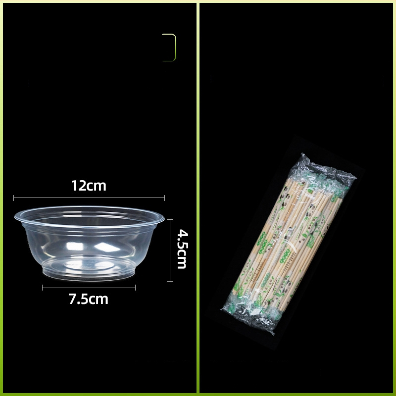 Μίας χρήσης πλαστικό μπολ με καπάκι για συσκευασία takeout – στρογγυλό, διαφανές, χωρητικότητα 360-1000 ml, πάχος 0.1-0.3 mm