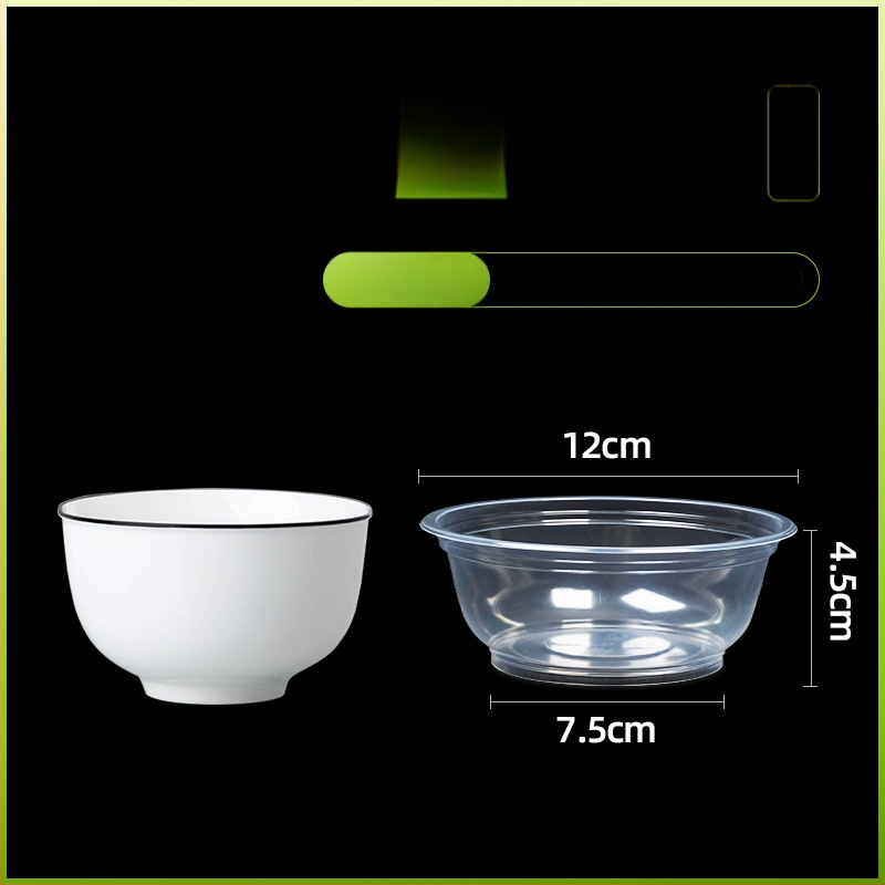 Μίας χρήσης πλαστικό μπολ με καπάκι για συσκευασία takeout – στρογγυλό, διαφανές, χωρητικότητα 360-1000 ml, πάχος 0.1-0.3 mm