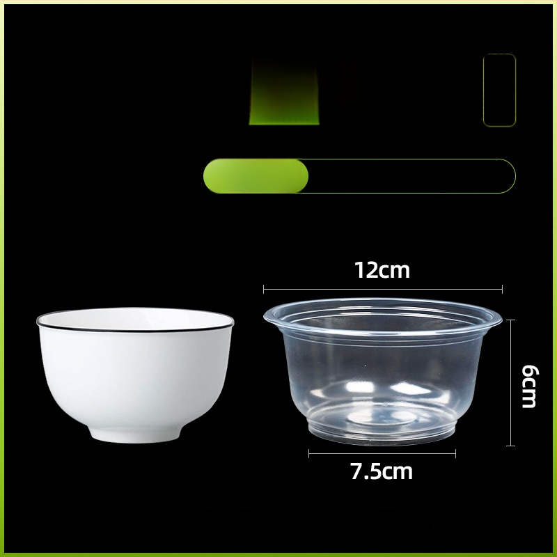 Μίας χρήσης πλαστικό μπολ με καπάκι για συσκευασία takeout – στρογγυλό, διαφανές, χωρητικότητα 360-1000 ml, πάχος 0.1-0.3 mm