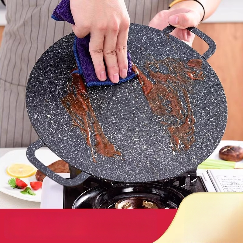 Maifanit kamena vanjska grill ploča – okrugla za Teppanyaki i indukcijske uređaje, Jiawei