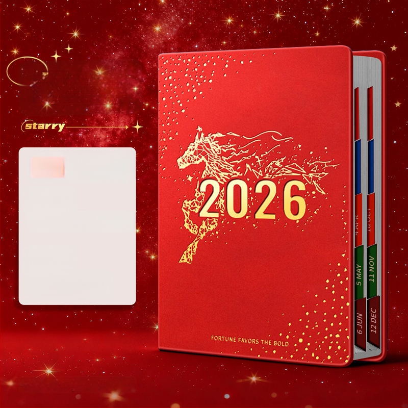 Nädalane planner PU kattega, juhtmevaba köide, Dowling paber, üle 400 lehekülje