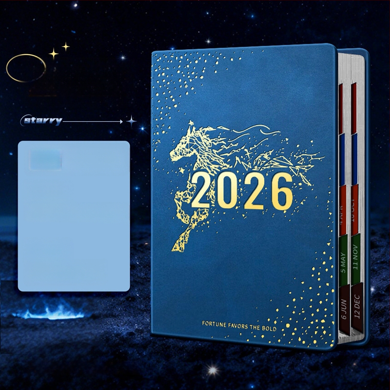 Nädalane planner PU kattega, juhtmevaba köide, Dowling paber, üle 400 lehekülje