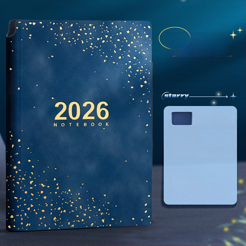 Nädalane planner PU kattega, juhtmevaba köide, Dowling paber, üle 400 lehekülje