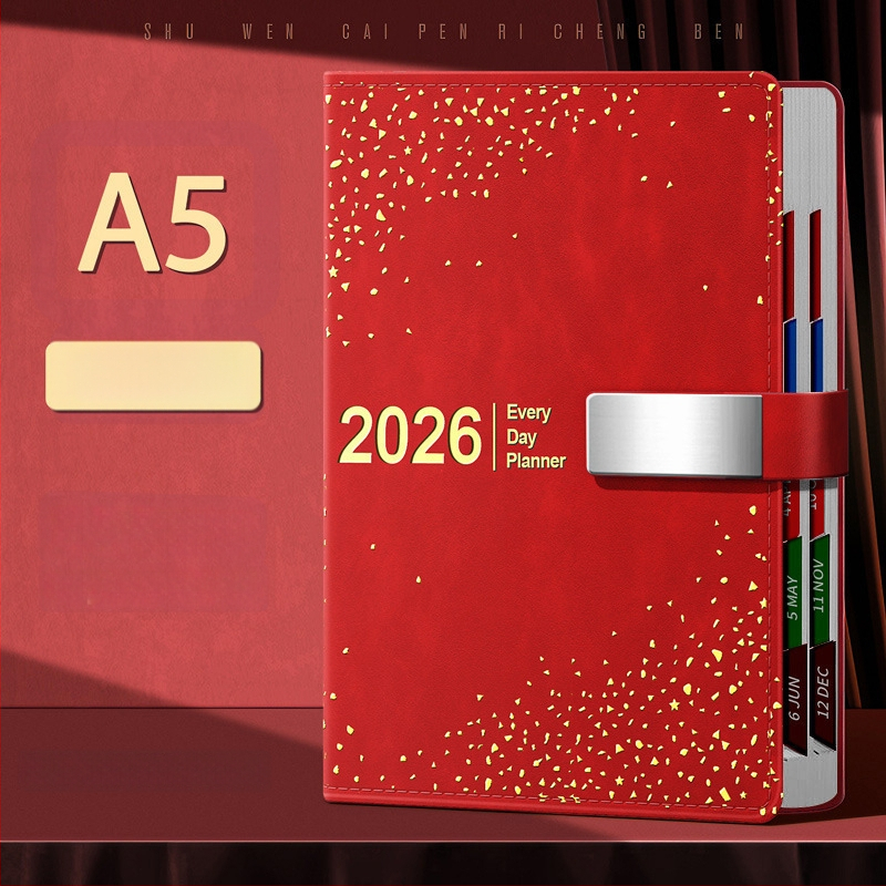 Nädalane planner PU kattega, juhtmevaba köide, Dowling paber, üle 400 lehekülje