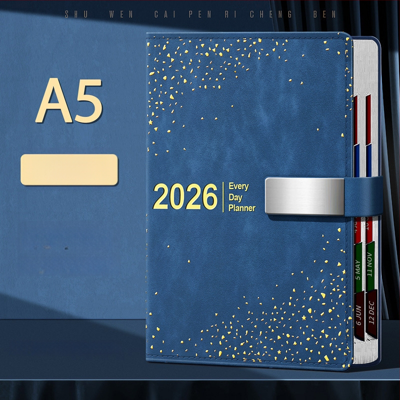 Nädalane planner PU kattega, juhtmevaba köide, Dowling paber, üle 400 lehekülje