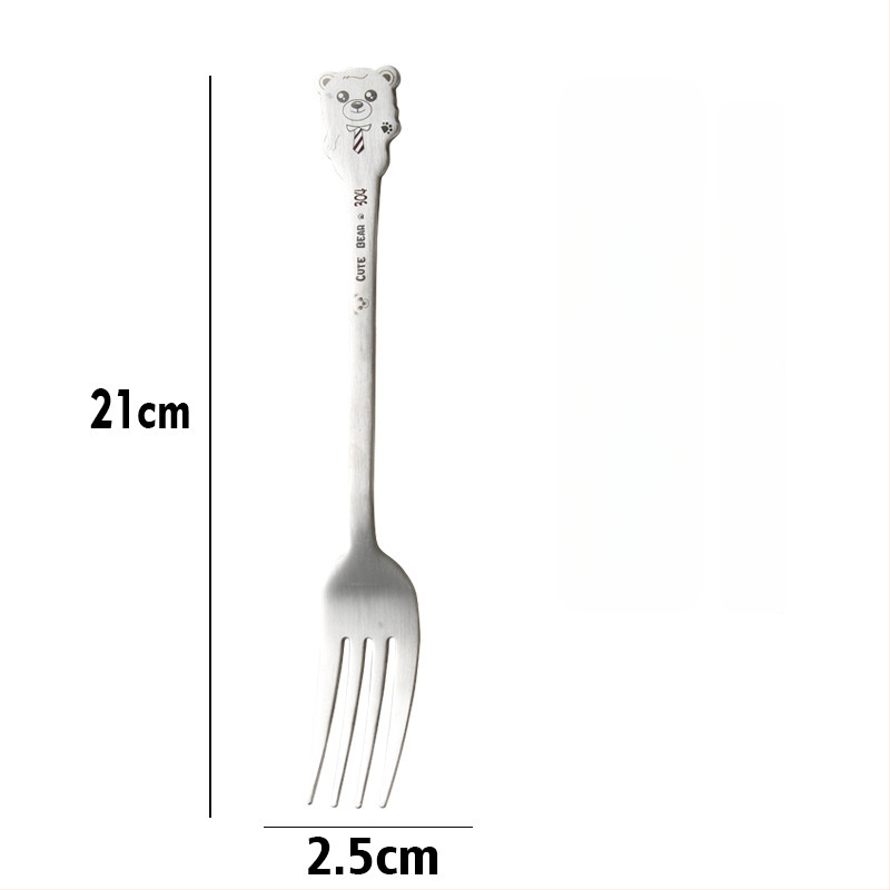 Σετ παιδικών μαχαιροπίρουνων από ανοξείδωτο ατσάλι 304 με σχέδιο κινουμένων σχεδίων και φινίρισμα καθρέφτη