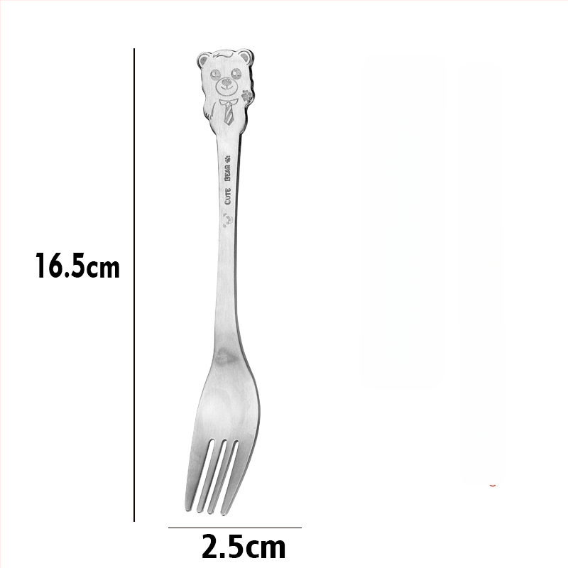 Σετ παιδικών μαχαιροπίρουνων από ανοξείδωτο ατσάλι 304 με σχέδιο κινουμένων σχεδίων και φινίρισμα καθρέφτη