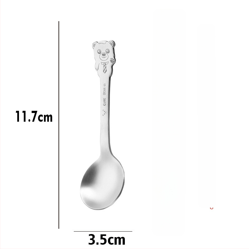 Σετ παιδικών μαχαιροπίρουνων από ανοξείδωτο ατσάλι 304 με σχέδιο κινουμένων σχεδίων και φινίρισμα καθρέφτη