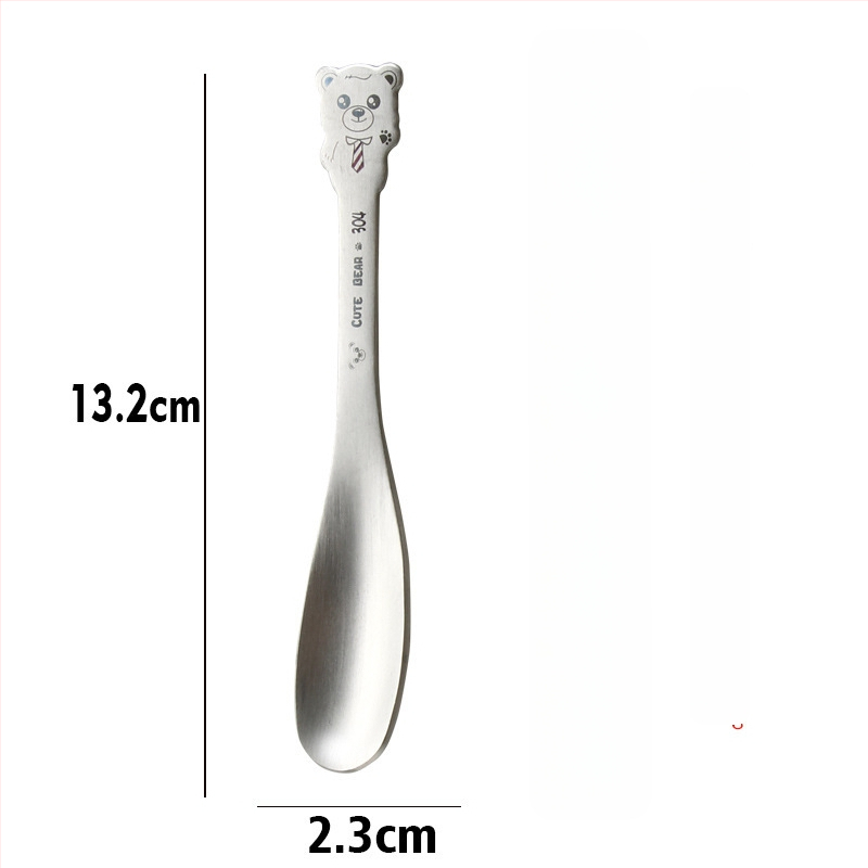 Σετ παιδικών μαχαιροπίρουνων από ανοξείδωτο ατσάλι 304 με σχέδιο κινουμένων σχεδίων και φινίρισμα καθρέφτη