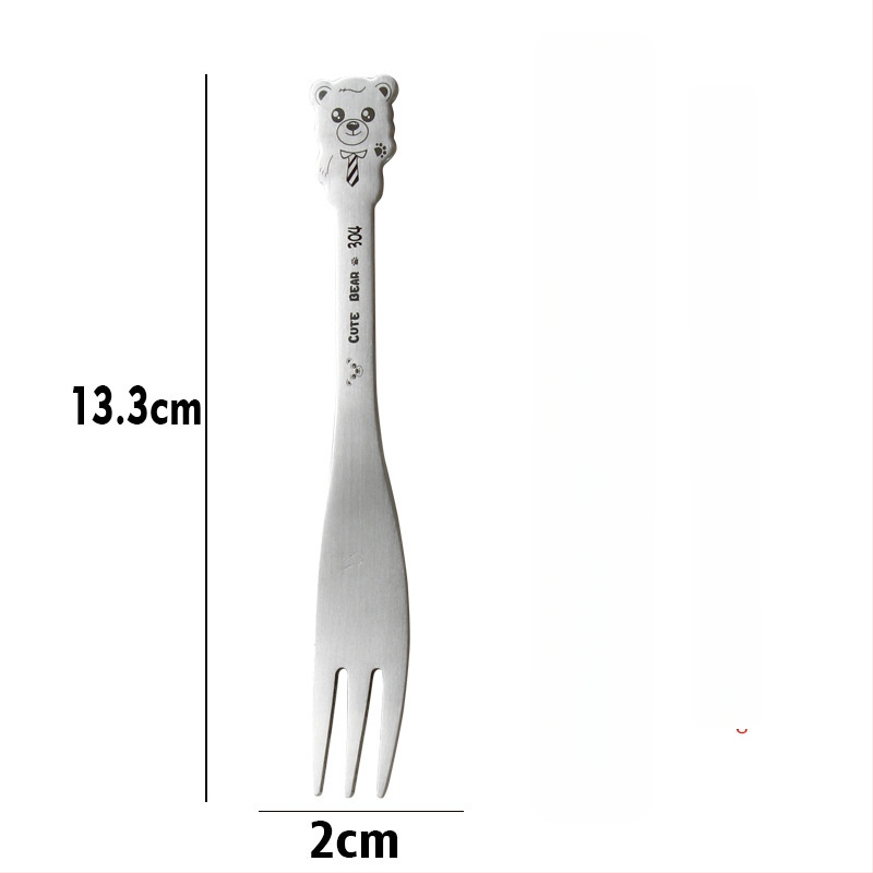 Σετ παιδικών μαχαιροπίρουνων από ανοξείδωτο ατσάλι 304 με σχέδιο κινουμένων σχεδίων και φινίρισμα καθρέφτη