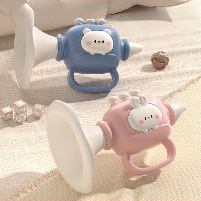 Plastmassist beebide muusikaline mänguasjade komplekt koos vile ja harmoonikaga, 0–3 aastat, mudel 1122