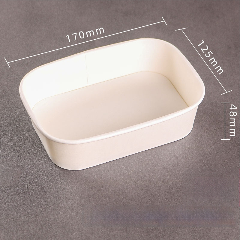 Jednokratna kutija od kraft papira pravokutnog oblika za dostavu hrane — voće, salate, ručak; 3 kg bruto težina; materijal: papir; oblik: pravokutnik; mikrovalna: Ne; razgradivo: Ne