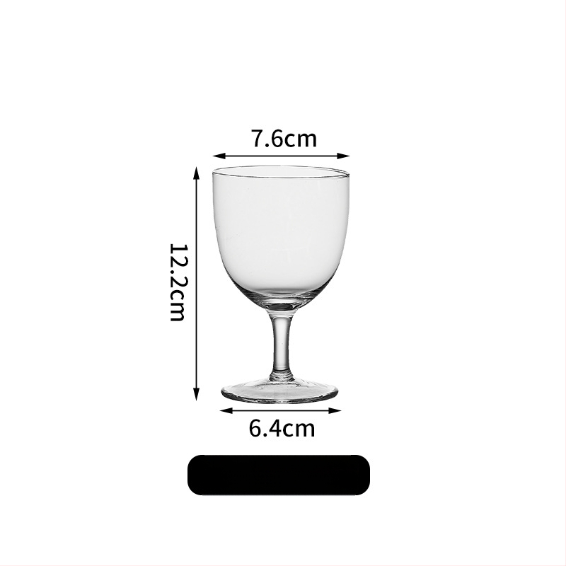 Üvegből készült goblet nyitott faragással, modern minimalista dizájn, hidegen tartja az italokat, kerek, egyrétegű desszertpohár