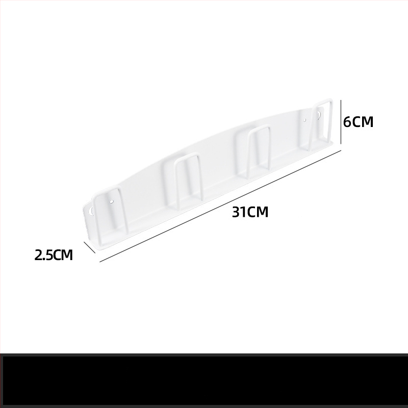 Hűtőszekrény mágneses tárolópolc oldalsó ajtóval – fém, falon szívó rögzítés, 1 réteg, lyukmentes, telepítés nélkül, konyha, fürdőszoba, nappali számára